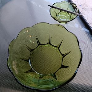 Vintage Mid century Anchor Hocking Swedish 2piece